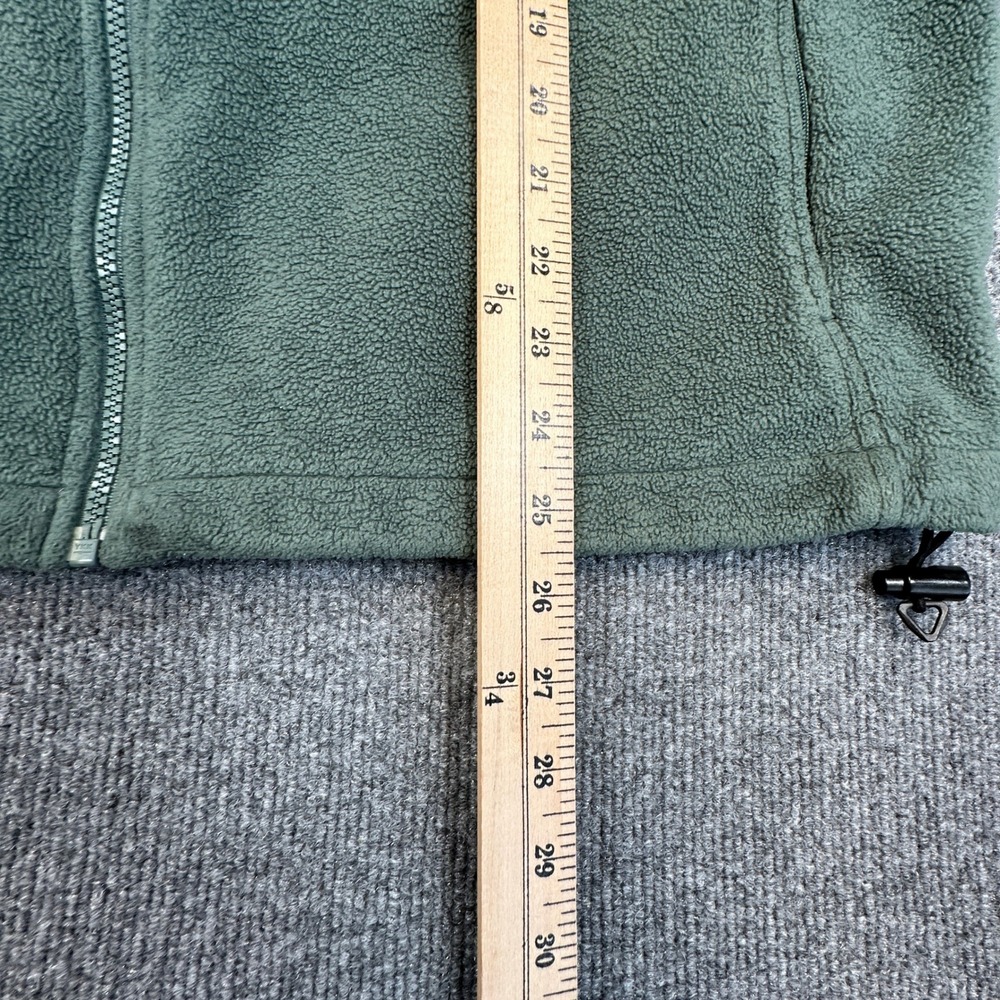 Columbia Interchange Fleece Jacket Men Medium Oversized Boxy Fit Green Gray Zip - Picture 7 of 10